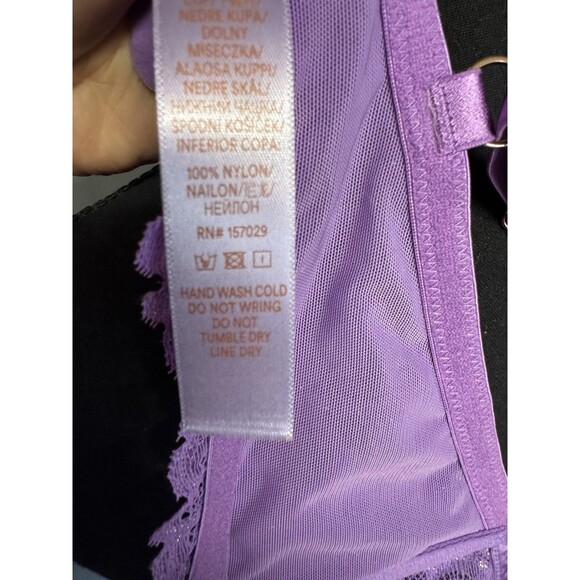 Savage X Fenty Savage Not Sorry Lace Balconette Bra 42992 Lavender Size 36DD - Picture 9 of 9